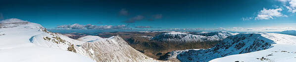 Scenics Art Print featuring the photograph Lake District Striding Edge Helvellyn #1 by Fotovoyager