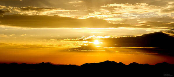Sun Art Print featuring the photograph Arizona Sunset #1 by Elaine Malott