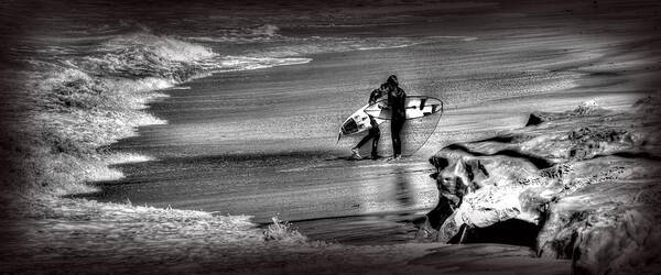 Laguna Surfing Art Print featuring the photograph Getting Ready #1 by Craig Incardone