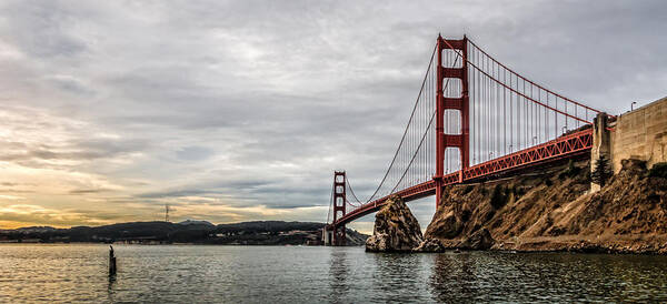 California Art Print featuring the photograph Morning Gold on the Golden Gate #1 by James Capo