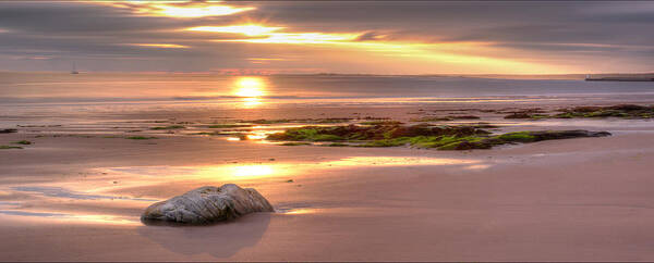 Nairn Art Print featuring the photograph Sunrise at Nairn Beach #1 by Veli Bariskan