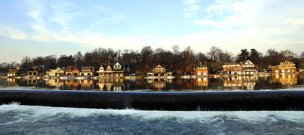 Boathouse Row Art Print featuring the photograph Boathouse Row #2 by Andrew Dinh