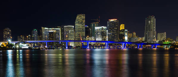 Architecture Art Print featuring the photograph Miami Downtown Skyline #2 by Raul Rodriguez
