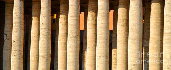 Vatican City Art Print featuring the photograph Arms of St Peters by Phillip Allen