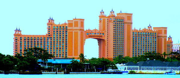 Bahamas Art Print featuring the photograph Atlantis Bahamas by Randall Weidner