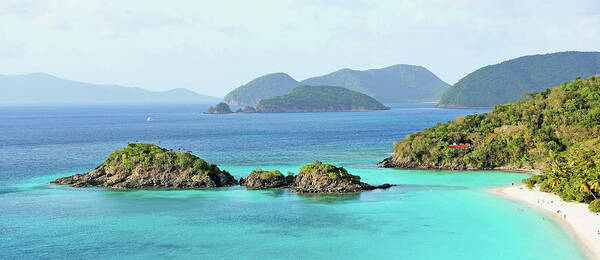 Scenics Art Print featuring the photograph Breath-taking View Of Trunk Bay, St by Driendl Group