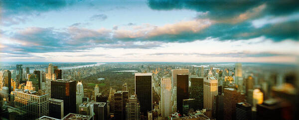 Photography Art Print featuring the photograph Buildings In A City, Empire State by Panoramic Images