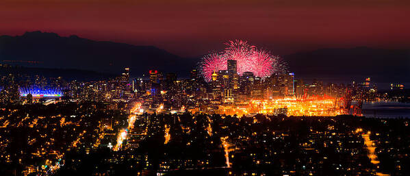 Vancouver Art Print featuring the photograph Celebration Of Light 2014 - Day 3 - Japan by Alexis Birkill