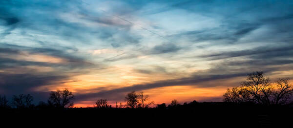 Sky Art Print featuring the photograph Evening Sky by Holden The Moment