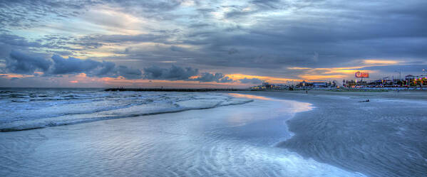 Galveston Art Print featuring the photograph Galveston Sunset by Gregory Cox