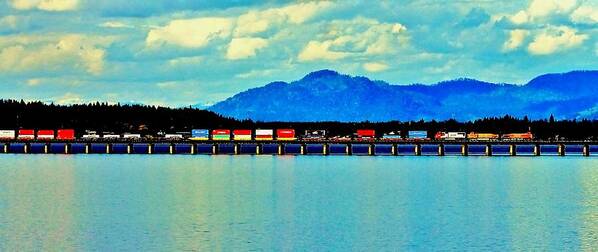 Train Art Print featuring the photograph Long Load by Benjamin Yeager