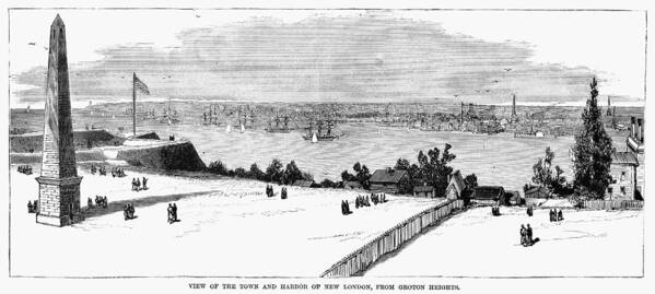 1881 Art Print featuring the painting New London, Connecticut by Granger