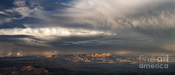 North America Art Print featuring the photograph Panorama Clearing Summer Storm Bryce Canyon National Park Utah by Dave Welling