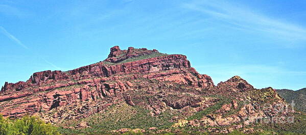 Red Mountain Art Print featuring the photograph Red mountain by Ruth Jolly