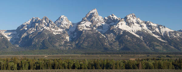 Teton Art Print featuring the photograph The Tetons by Aaron Spong