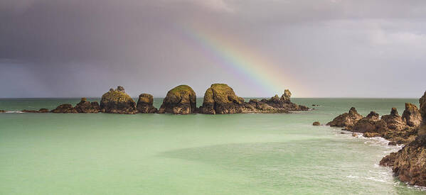 Sark Art Print featuring the photograph Tranquil rainbow by Chris Smith
