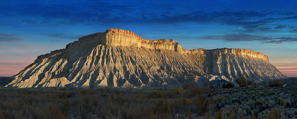 Landscape Art Print featuring the photograph Utah Outback 40 Panoramic by Mike McGlothlen