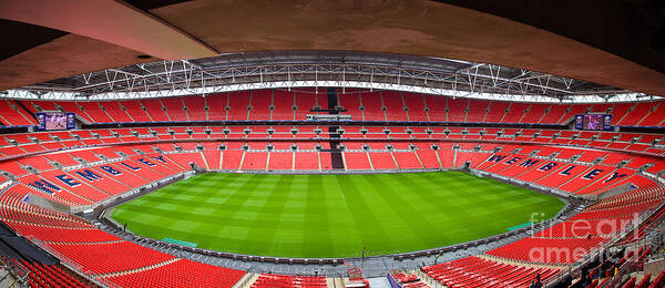 Wembley Art Print featuring the photograph Wembely Stadium by Andy Myatt