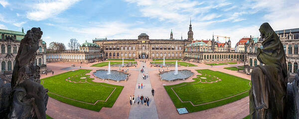 Photography Art Print featuring the photograph Zwinger Palace Designed By Matthaus by Panoramic Images