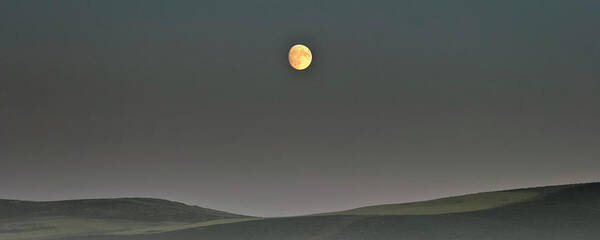 After Dark Art Print featuring the photograph Moon over the Palouse by Albert Seger