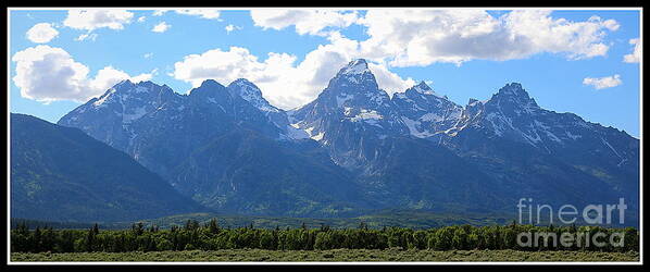 The Teton Art Print featuring the photograph On the Edge of the Tetons by Carol Groenen