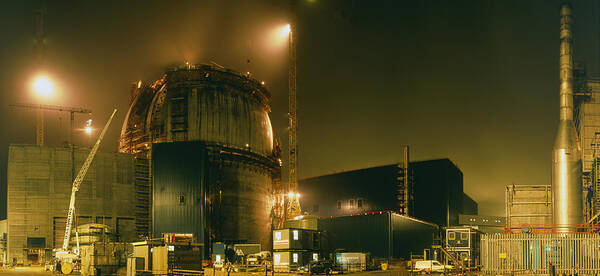 Sizewell B Art Print featuring the photograph Sizewell B Under Construction by David Parker