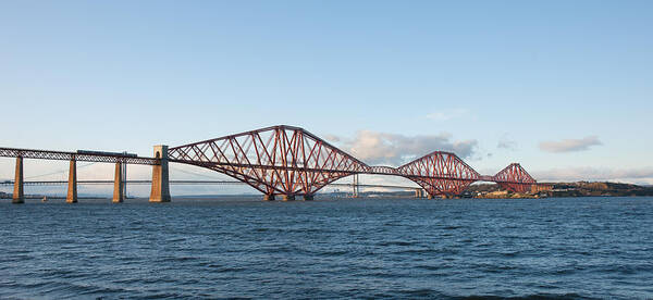 Landscape Art Print featuring the photograph The Forth Bridges by Max Blinkhorn