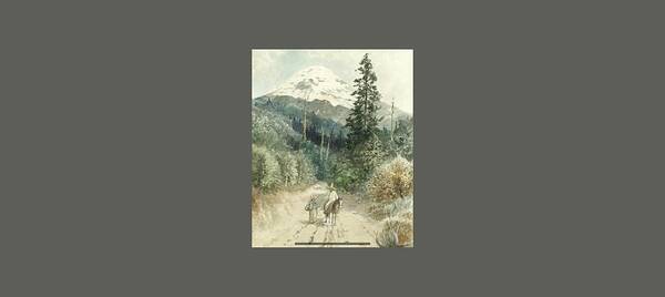 August LÖhr (german Art Print featuring the painting A view of Popocatepetl by MotionAge Designs