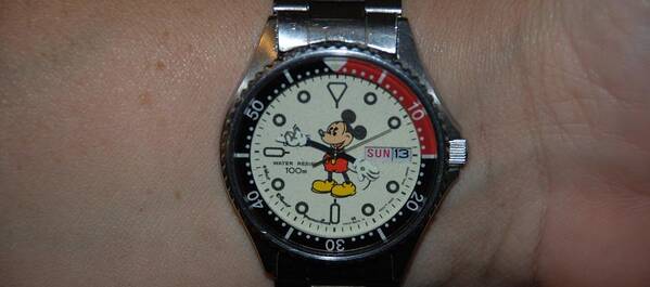 Mickey Mouse Art Print featuring the photograph Mickey Mouse Watch #4 by Rob Hans