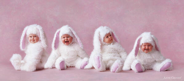 Bunny Art Print featuring the photograph Easter Bunnies by Anne Geddes