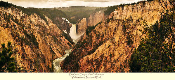 Yellowstone National Park Art Print featuring the photograph Grand Canyon Of The Yellowstone with caption by Greg Norrell