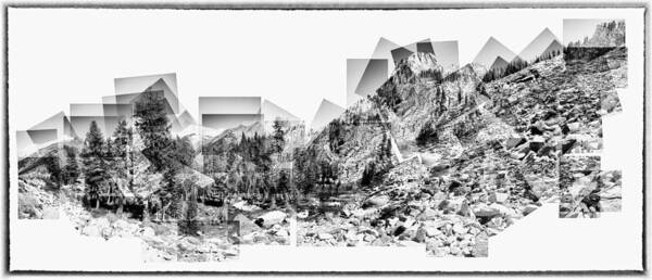 Landscape Art Print featuring the photograph Granite Steps Eagle Lake Sequoia National Park California 2012 by Lawrence Knutsson