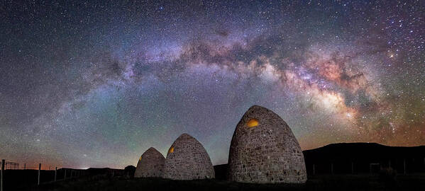 Piedmont Art Print featuring the photograph Kilns Under the Milky Way by Michael Ash