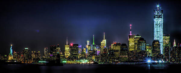 Freedom Tower Art Print featuring the photograph New York City Skyline by Theodore Jones