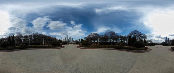 Park Art Print featuring the photograph Panoramic View Chicago by Britten Adams
