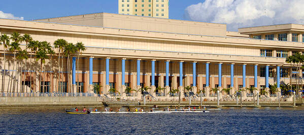 Rowing In Tampa Art Print featuring the photograph Rowing in Tampa by David Lee Thompson