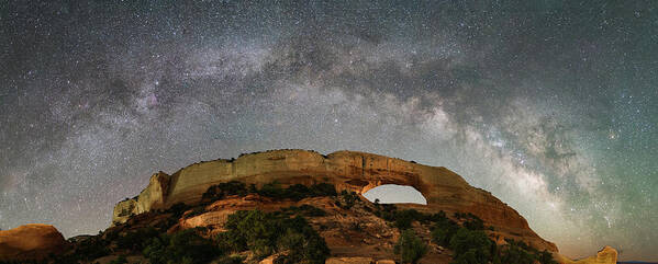 Wilson's Arch Art Print featuring the photograph The Arch Over the Arch by Hal Mitzenmacher