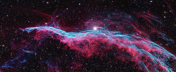 Nebula Art Print featuring the photograph The Veil Nebula by Eric Glaser