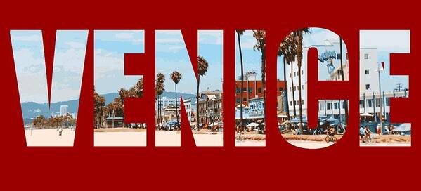 Venice Beach Art Print featuring the photograph Venice by Carmen Fanali