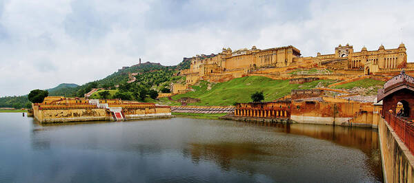 Tranquility Art Print featuring the photograph Amber Fort - Jaipur #1 by Joerg Reichel