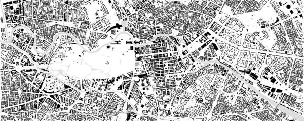 City Art Print featuring the digital art Berlin building map by Christian Pauschert