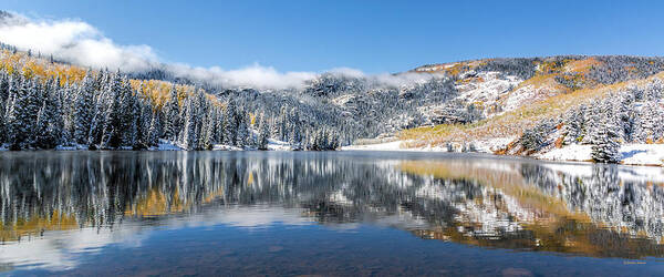 Lower Cataract Lake Art Print featuring the photograph Lower Cataract Lake Special Order Pano by Stephen Johnson