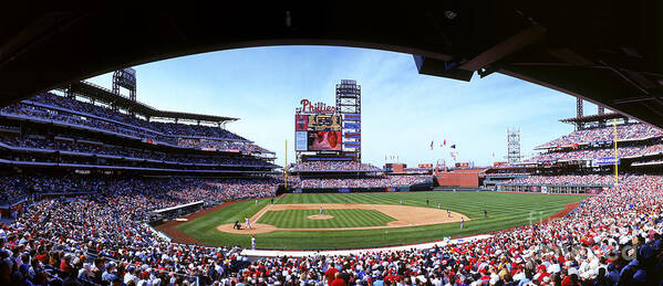 Citizens Bank Park Art Print featuring the photograph Montreal Expos V Philadelphia Phillies by Jerry Driendl