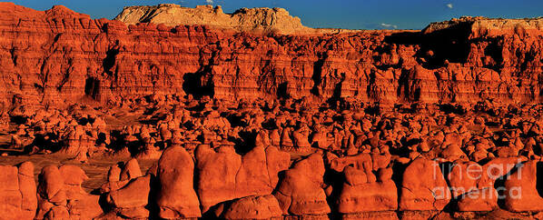 Dave Welling Art Print featuring the photograph Panorama Goblin Valley Utah by Dave Welling