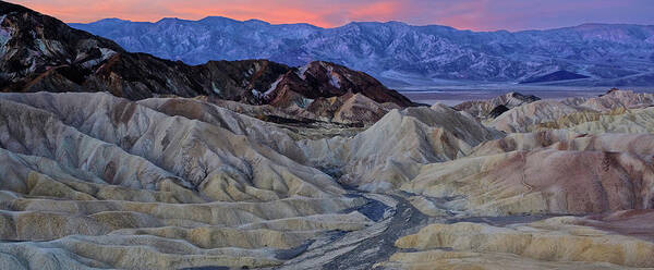 Death Valley Art Print featuring the photograph Death Valley Sunrise #1 by Jaki Miller