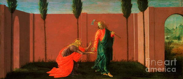 Noli Me Tangere Art Print featuring the painting Noli Me Tangere #5 by Sandro Botticelli