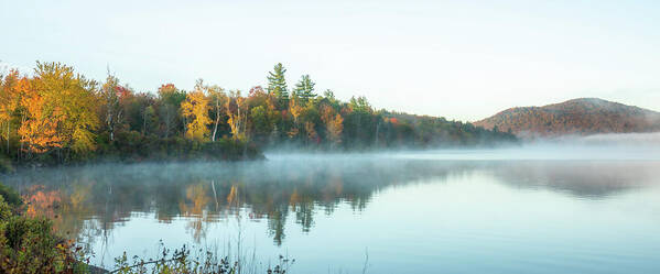 Fall Art Print featuring the photograph Adirondacks Autumn at Tupper Lake 5 by Ron Long Ltd Photography