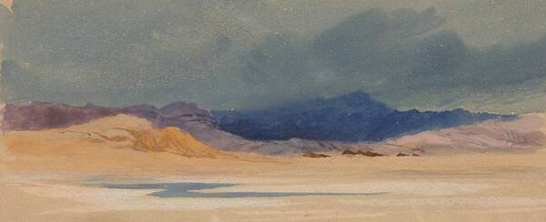 Desert Art Print featuring the painting Desert Stream by Lilias Trotter