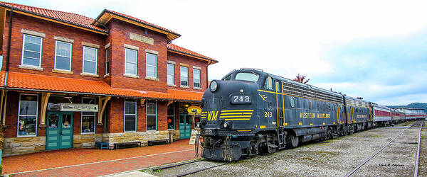 Train Station Art Print featuring the photograph Elkins West Virginia Depot by Dale R Carlson