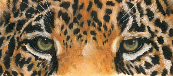 Jaguar Art Print featuring the painting Jaguar Gaze by Barbara Keith